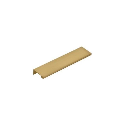 EMTEK Edge Cabinet Pull with 6 in Center to Center Satin Brass Finish 87120US4